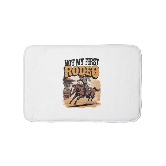 Tapis De Bain Pas mon premier Rodeo Horse pays Western (Devant)