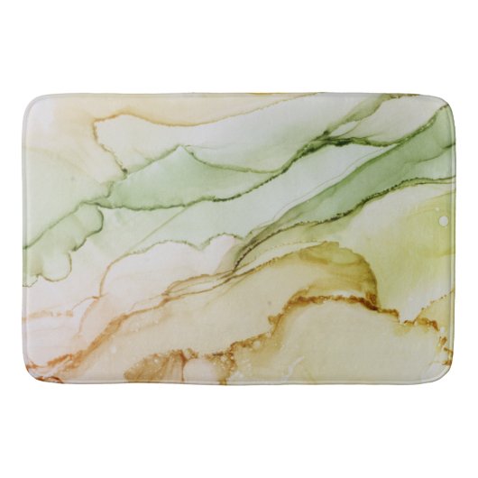 Tapis De Bain Pastel Abstrait Teinté Naturel (Devant)