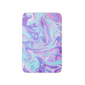 Tapis De Bain Pastel Blue & Purple Marble Texture liquide (Devant (Vertical))
