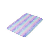 Tapis De Bain Pastel Candy | Motif d'Imaginaire doux rayé (Angle)