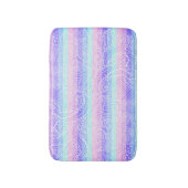 Tapis De Bain Pastel Candy | Motif d'Imaginaire doux rayé (Devant (Vertical))