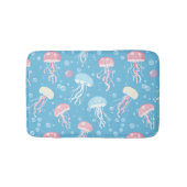 Tapis De Bain Pastel colors jelly fish pattern (Devant)