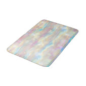 Tapis De Bain Pastel Colors Shimmering Iridescent Stripes Patter (Angle)