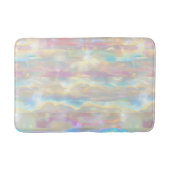 Tapis De Bain Pastel Colors Shimmering Iridescent Stripes Patter (Devant)