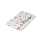 Tapis De Bain Pastel Feuilles (Angle)