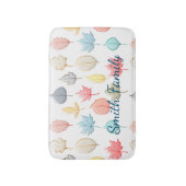 Tapis De Bain Pastel Feuilles (Devant (Vertical))