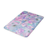 Tapis De Bain *~* Pastel Floral Pattern Blue Pink FLowers  (Angle)