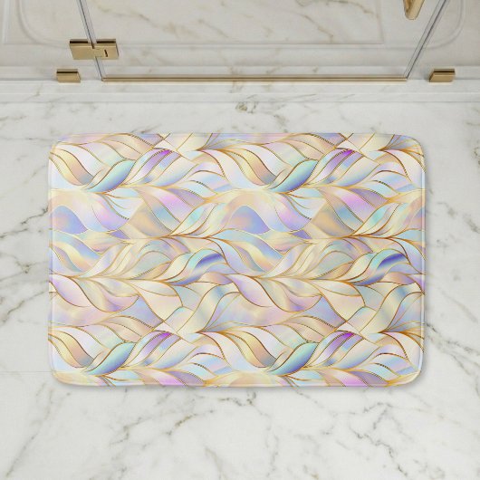 Tapis de bain pastel iridescent