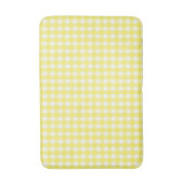Tapis De Bain Pastel Jaune En vichy Motif (Devant (Vertical))