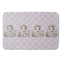 Pastel Kawaii Unicorne Mère fille Duo Lavender