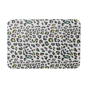 Tapis De Bain Pastel Leopard Spot Motif