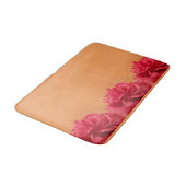 Tapis De Bain Pastel Orange Hot rose Floral (Angle)