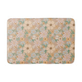 Tapis De Bain Pastel & Peach Orange Flower Motif (Devant)