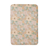 Tapis De Bain Pastel & Peach Orange Flower Motif (Devant (Vertical))