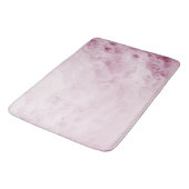 Tapis De Bain Pastel Pink Swirl Abstrait (Angle)