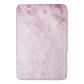 Tapis De Bain Pastel Pink Swirl Abstrait (devant Vertical)