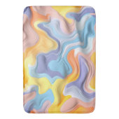 Tapis De Bain Pastel Plastic Fluid Abstrait (devant Vertical)