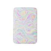Tapis De Bain Pastel Psychedelic Vitrail Abstrait (Devant (Vertical))