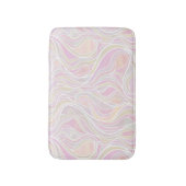 Tapis De Bain Pastel Psychedelic Vitrail Abstrait (Devant (Vertical))