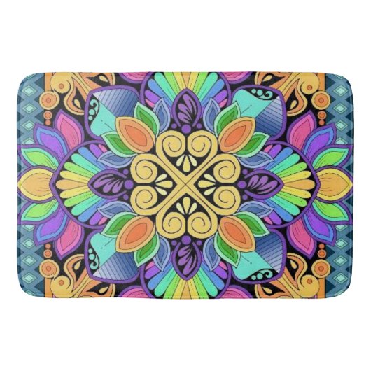 Tapis De Bain Pastel Rainbow (Devant)