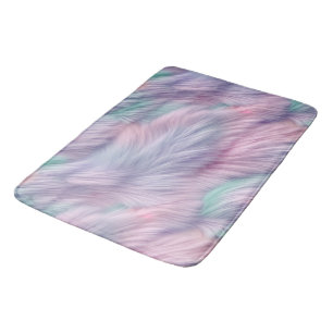Tapis De Bain Pastel Rainbow Fur