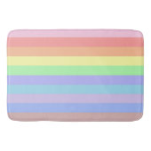 Tapis De Bain Pastel Rainbow Stripes (Devant)