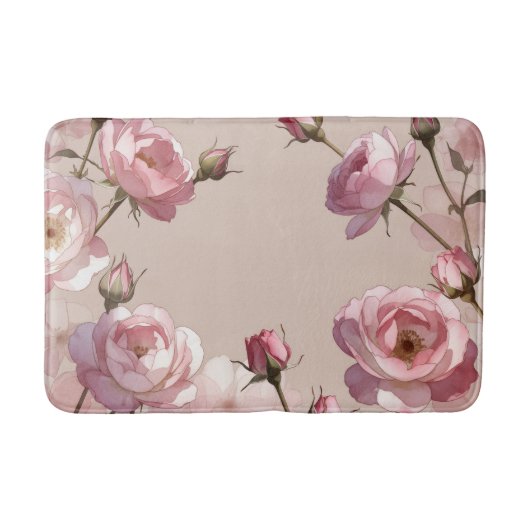 Tapis De Bain Pastel Rose Elegance Bath Mat (Devant)