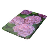 Tapis De Bain Pastel rose Hortensia hydrangea fleurs (Angle)