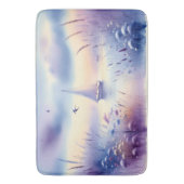 Tapis De Bain Pastel Sailboat Coastal Dreamscape (devant Vertical)
