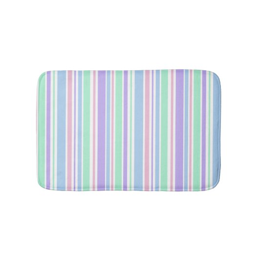 Tapis De Bain Pastel Stripes Mat (Devant)