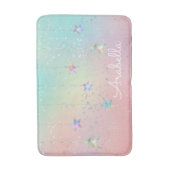 Tapis De Bain Pastel tourbillon holographique étoile ruban migno (Devant (Vertical))