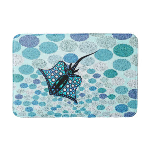 TAPIS DE BAIN PASTENAGUE 105 DE TURQUOISE DE PLUSIEURS ENDROITS