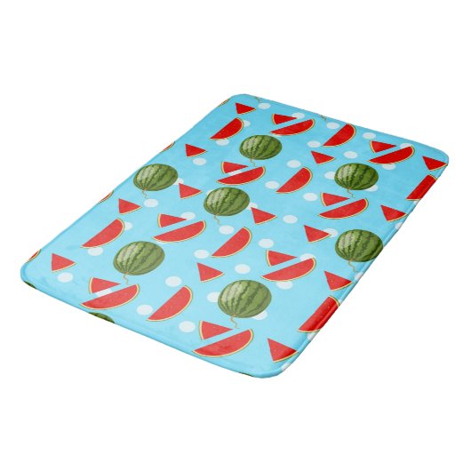 Tapis De Bain Pastèque avec tranche (Angle)
