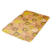 Tapis De Bain Pastèque Citron Or (Angle)