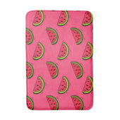 Tapis De Bain Pastèque d'été sur le motif rose (Devant (Vertical))