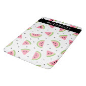 Tapis De Bain Pastèque Rose, Pâtes De Pâques, Votre Nom (Angle)