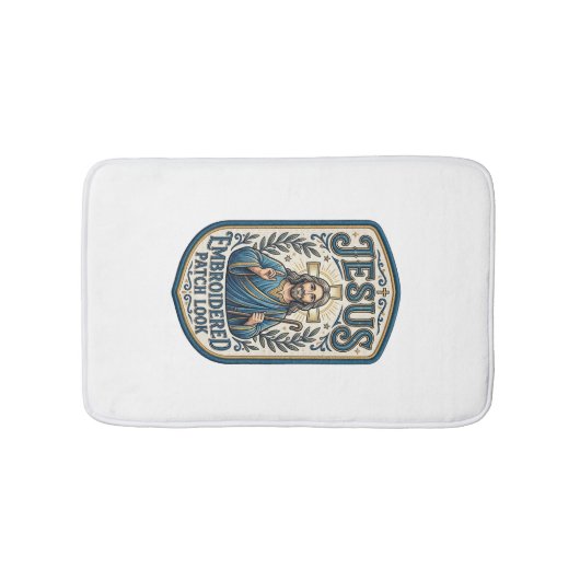 Tapis De Bain Patch brodé Jésus Regardez Patch brodé Jésus (Devant)