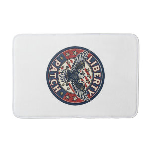 Tapis De Bain Patch de liberté Patriotique Broderie