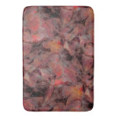 Tapis De Bain Patchs à nuances rouges sur gris noir arrière - pl (devant Vertical)