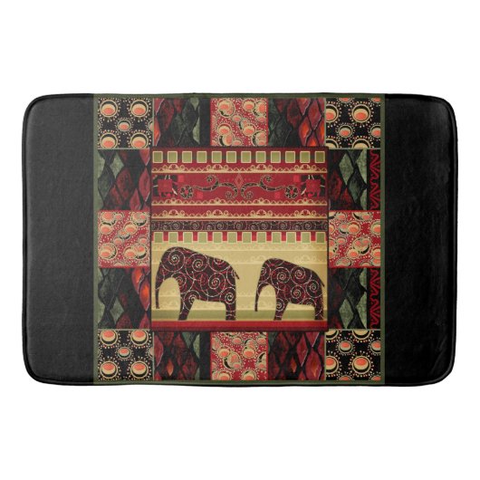 Tapis De Bain Patchwork africain (Devant)