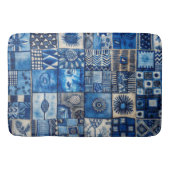 Tapis De Bain Patchwork bleu (Devant)
