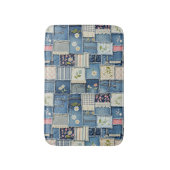 Tapis De Bain Patchwork Denim (Devant (Vertical))
