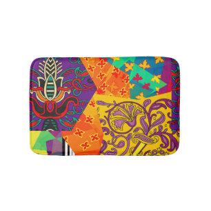 Tapis De Bain Patchwork indien turc festier Mandala