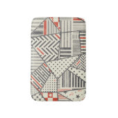 Tapis De Bain Patchwork rétro : Conception géométrique Abstraite (Devant (Vertical))