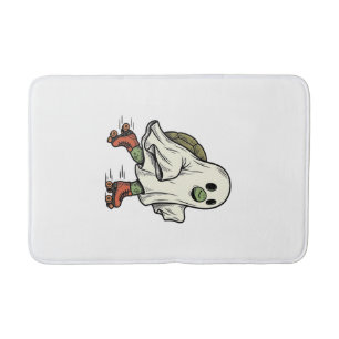 Tapis De Bain Patin à roulettes Tortue Fantôme Halloween Vintage