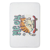 Tapis De Bain Patinage de chat Miaou (devant Vertical)
