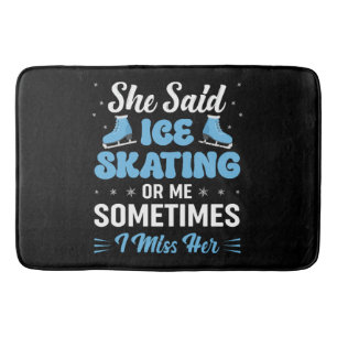 Tapis De Bain Patinoire synchronisée Mignonne appelle