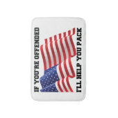 Tapis De Bain patriote américain (Devant (Vertical))