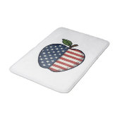 Tapis De Bain Patriotic Apple Vintage Engraving Vector Design_1 (Angle)
