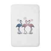 Tapis De Bain Patriotic Flamingo Trio Vintage Engraving Design_1 (Devant (Vertical))